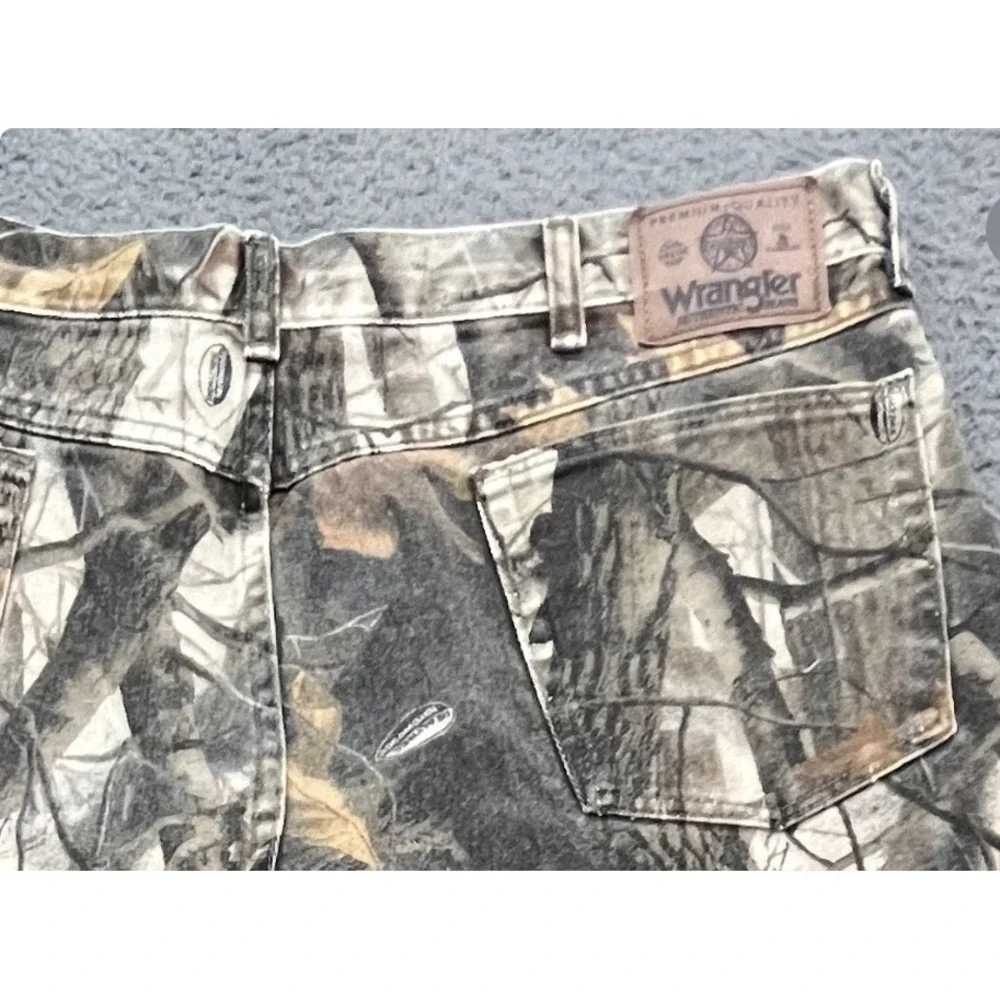 Wrangler Men's Camo Realtree Pants‎ Size 40x30 Double knee Outdoors
